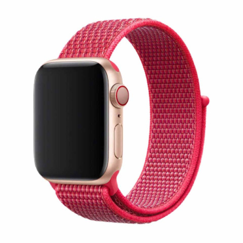 Ремешок Nylon loop для Apple Watch 38/40/41mm Red raspberry